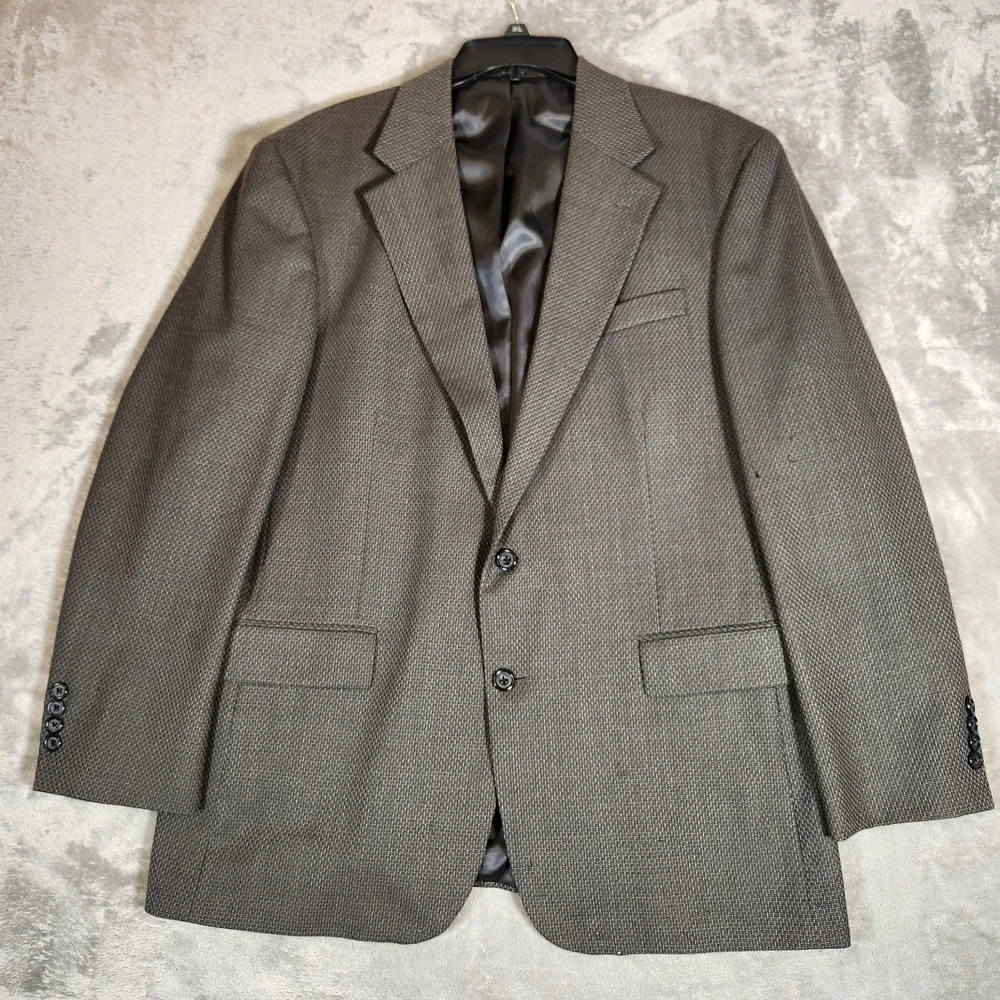 Vintage Baracuta‎ Blazer Men's 44R Gray Wool Sport Coat
